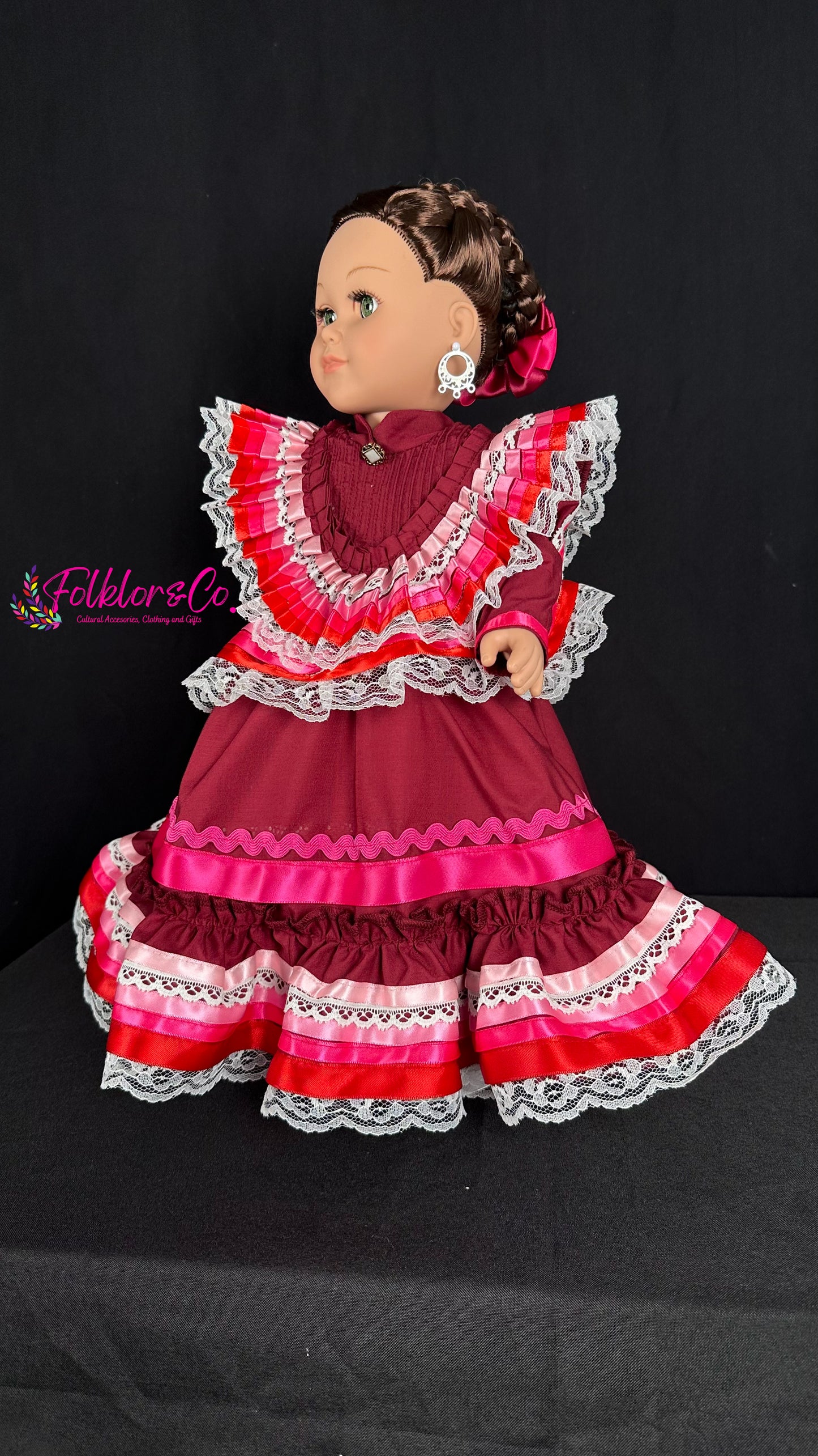 Muñeca Jalisco Burgundy