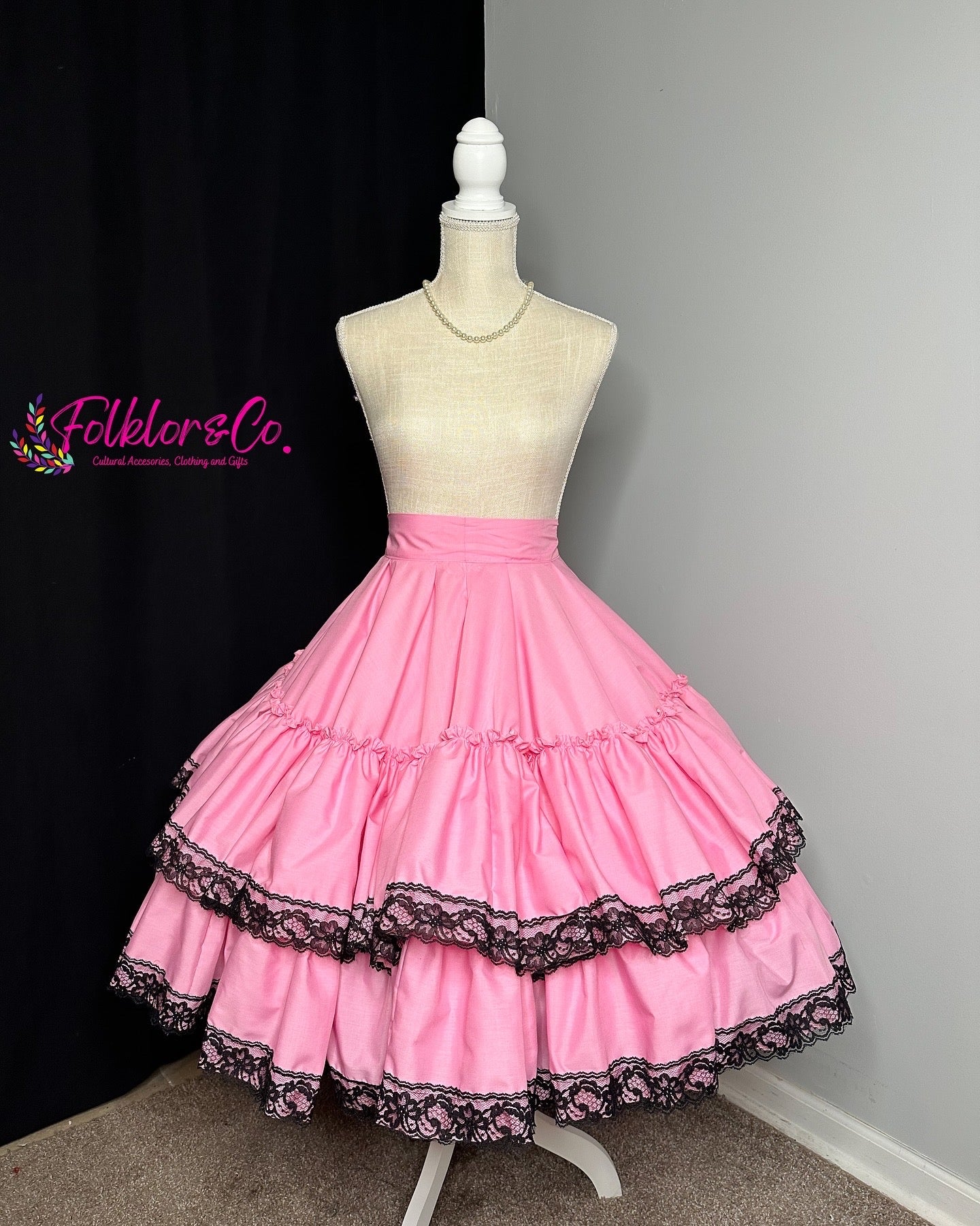 Pink Polka Practice Skirt