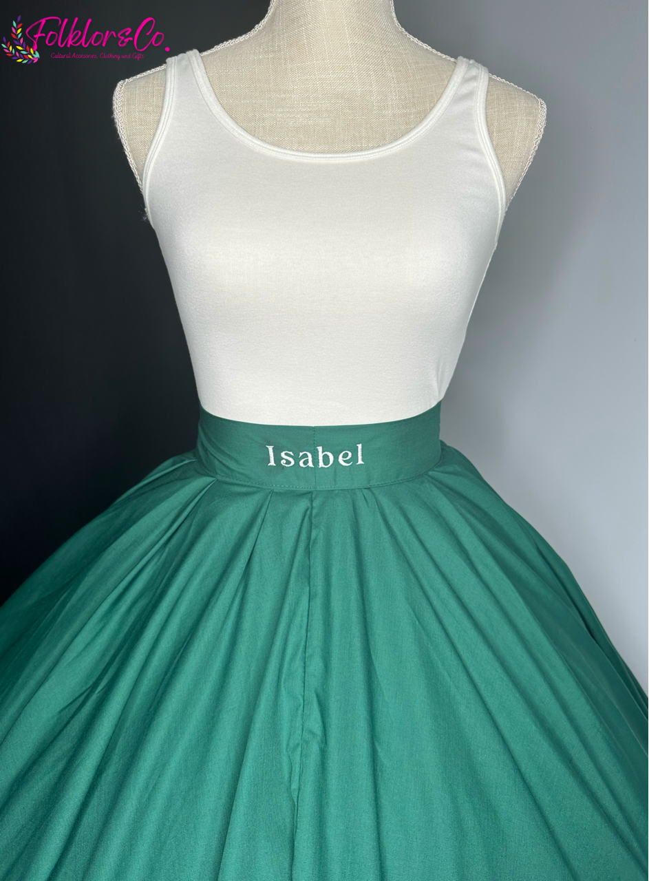Custom Name Skirt Embroidery