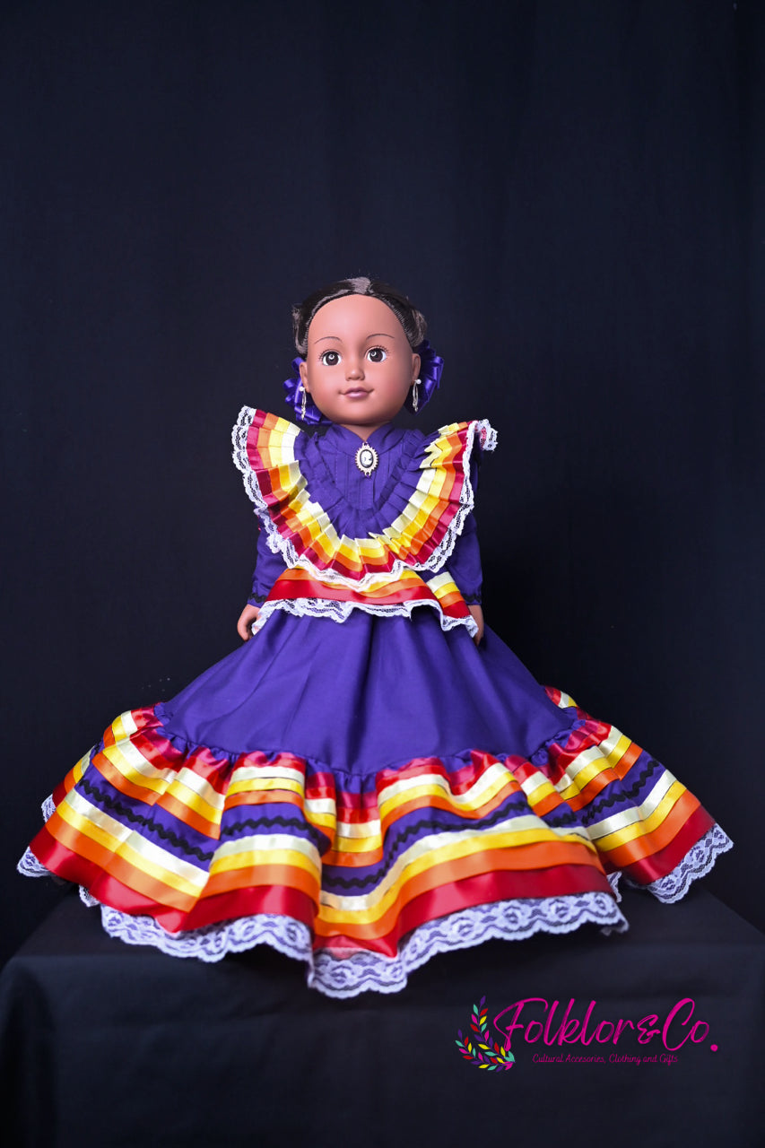 Purple Muñeca Jalisco – Folkloryco