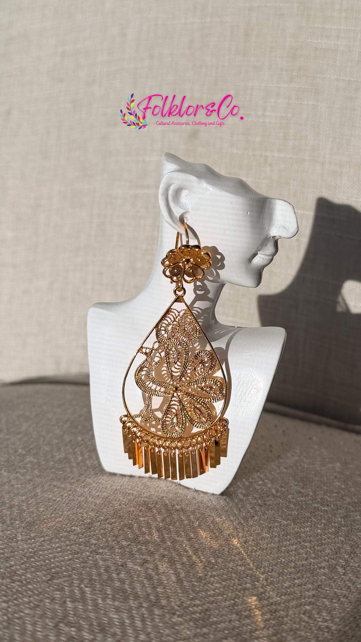 Aretes filigrana - Peacock L