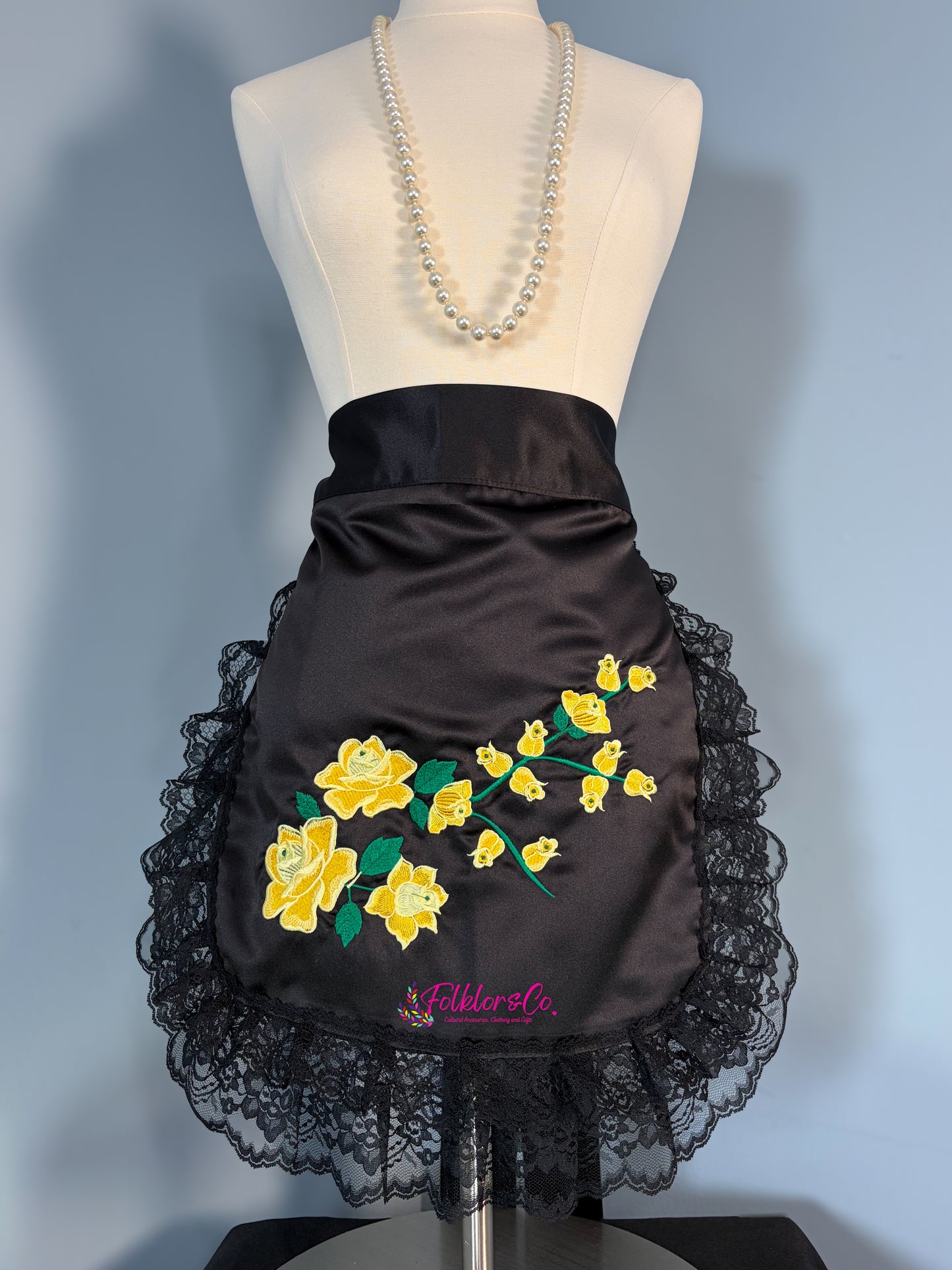 Mandil de Veracruz double lace