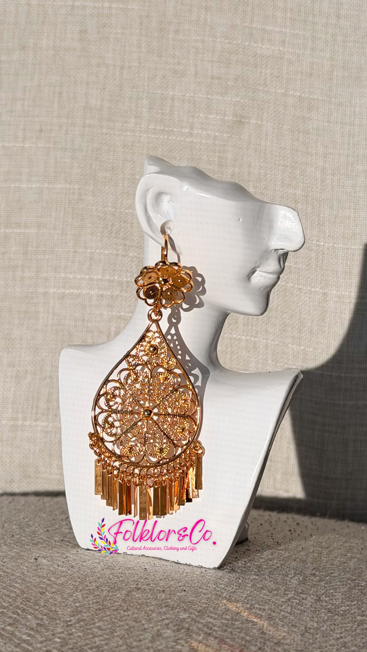 Aretes filigrana - Flower L