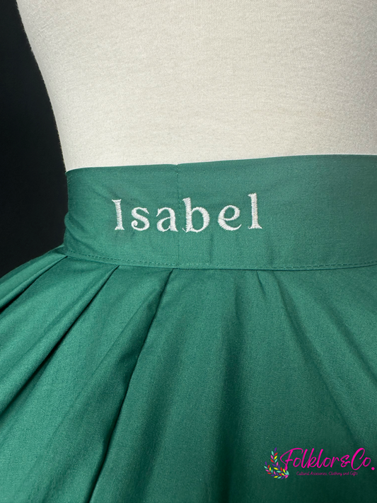 Custom Name Skirt Embroidery