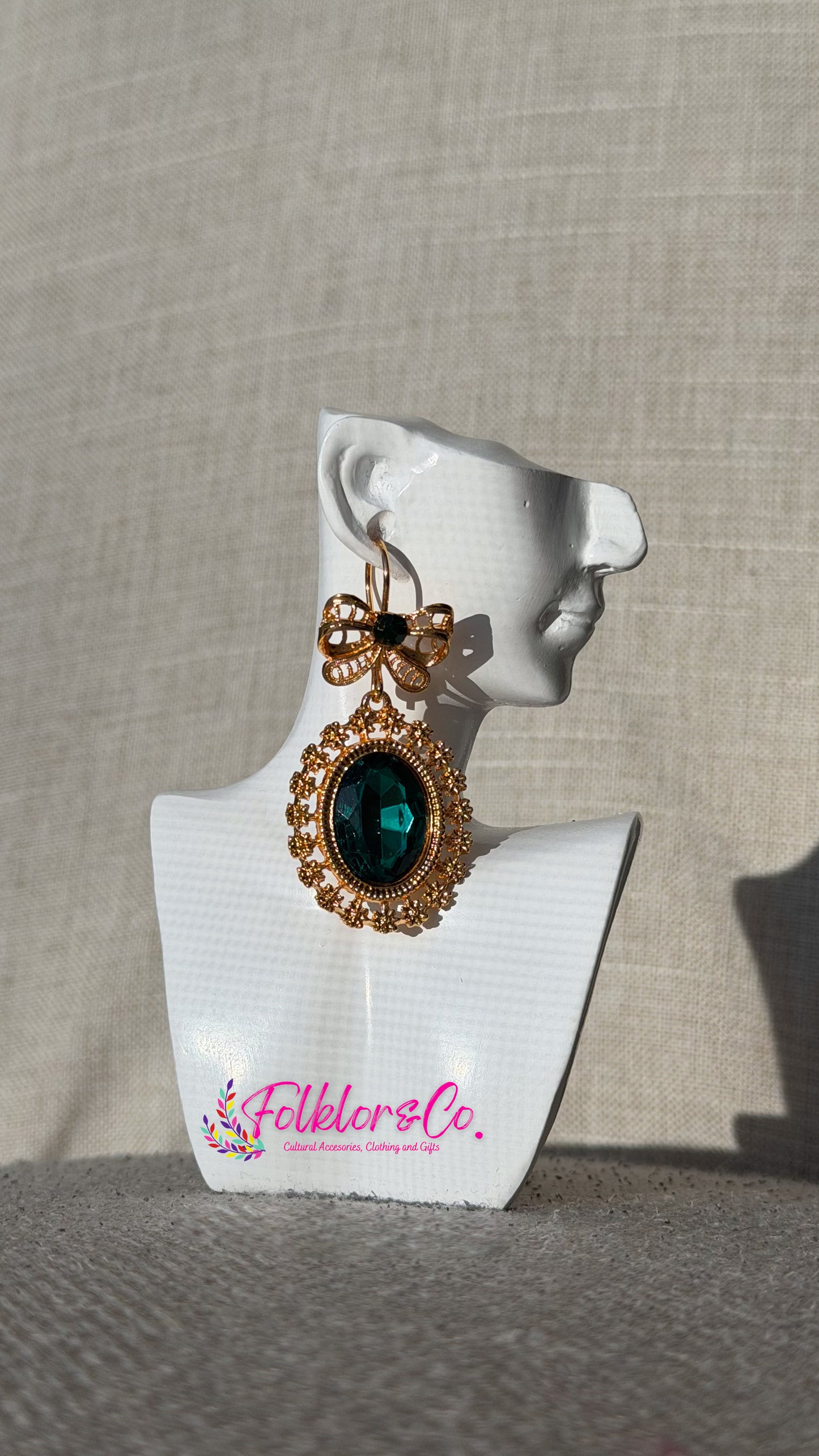 Aretes filigrana - Green Gem