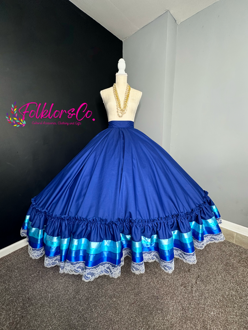 Blue Ombré (Blue) Practice Skirt