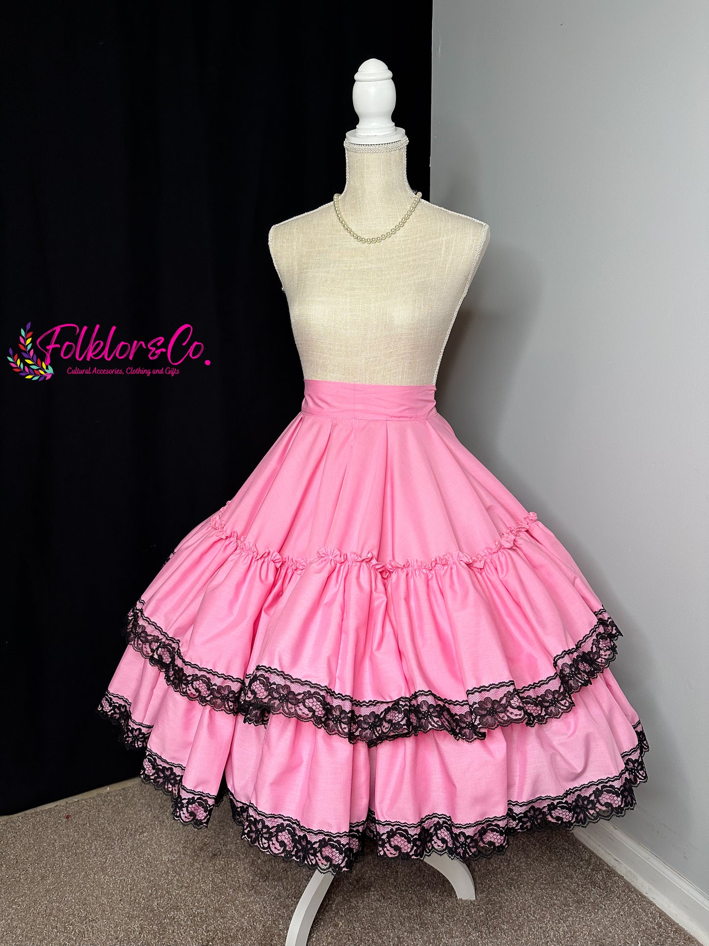 Pink Polka Practice Skirt