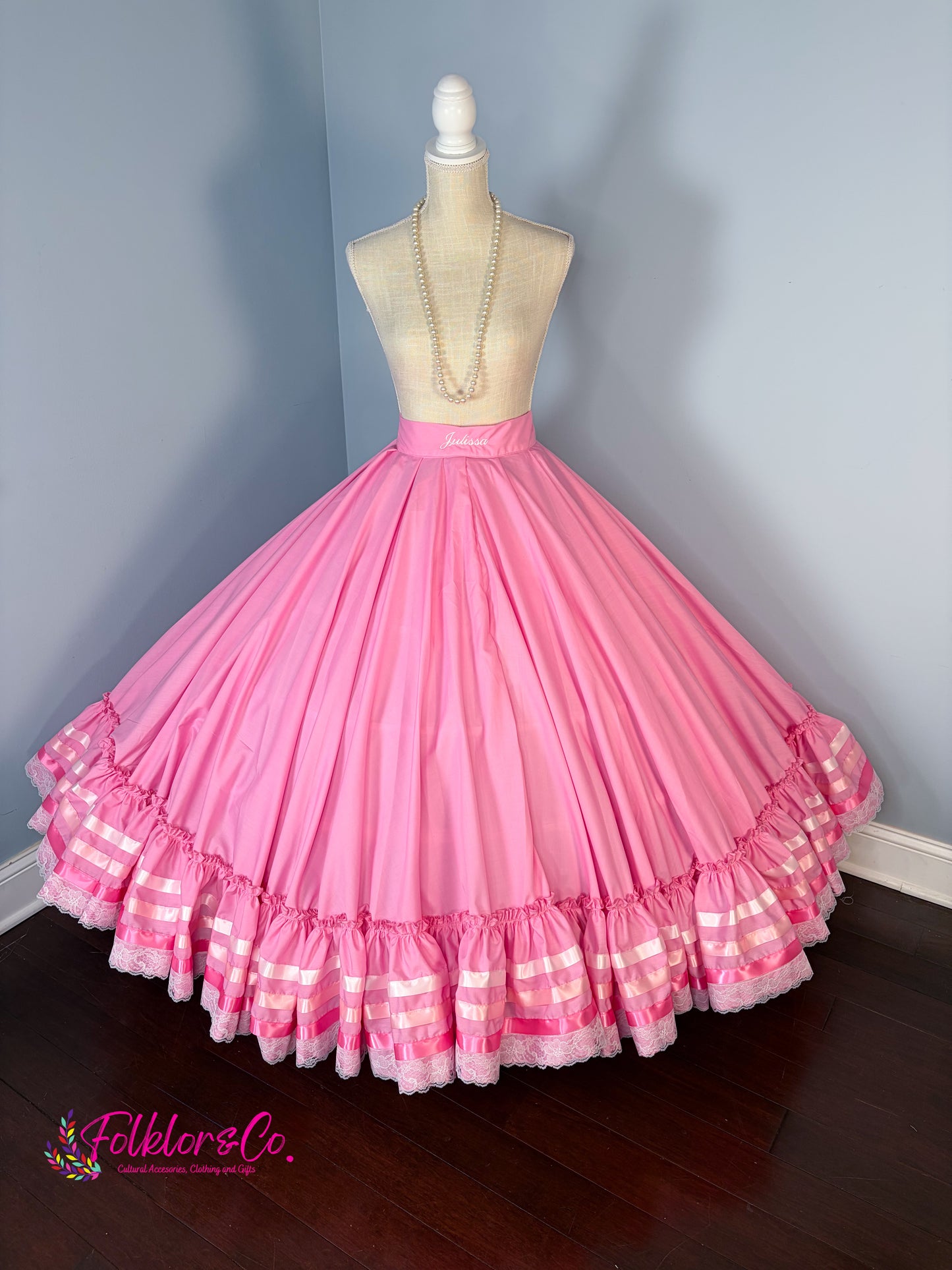 Light Pink on Pink Practice Skirt