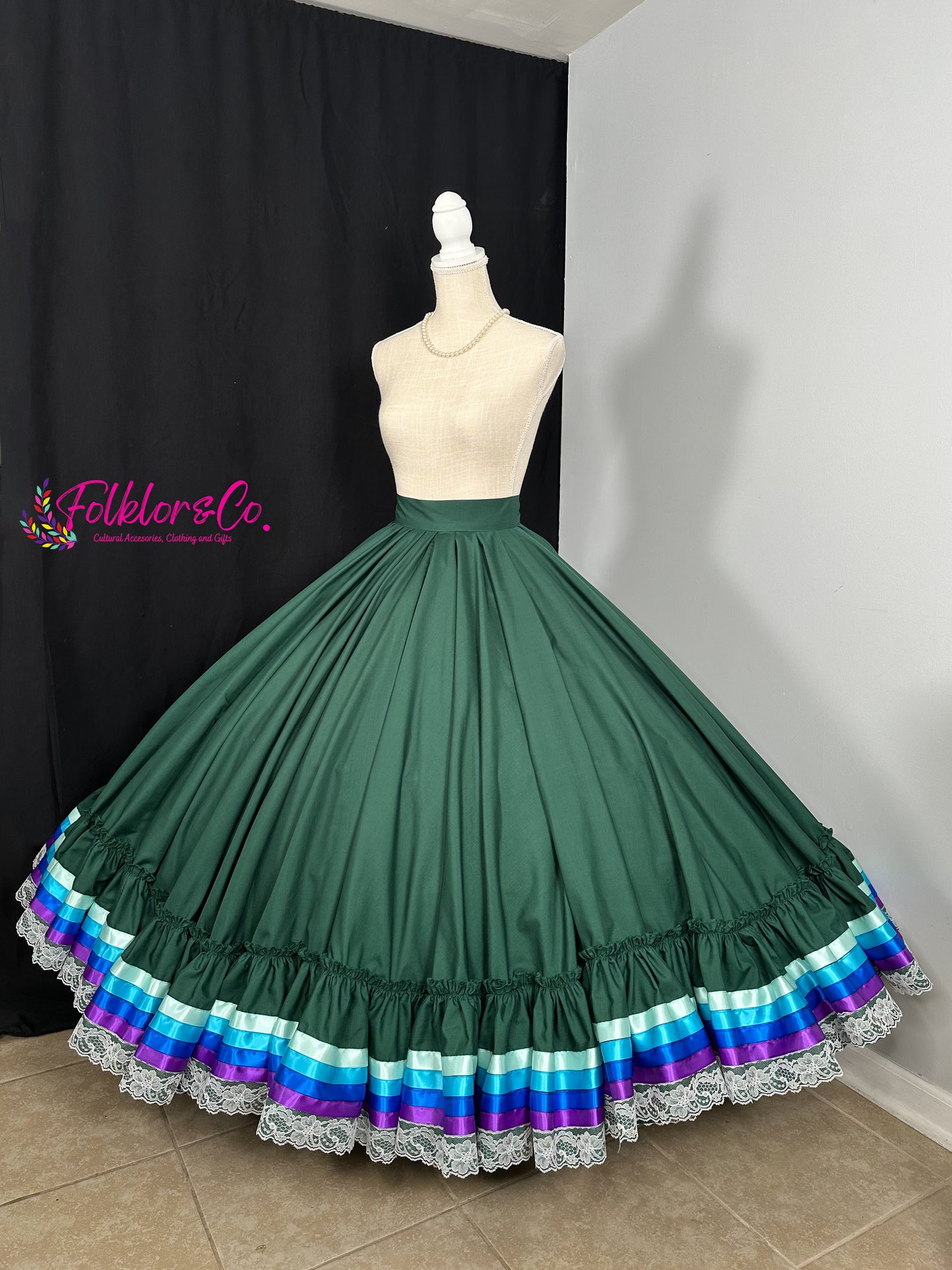 Green - Blue Purple Practice Skirt