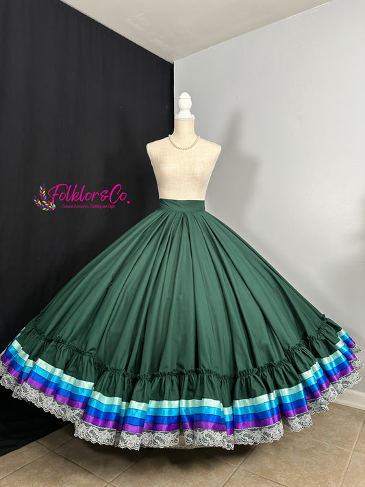 Green - Blue Purple Practice Skirt