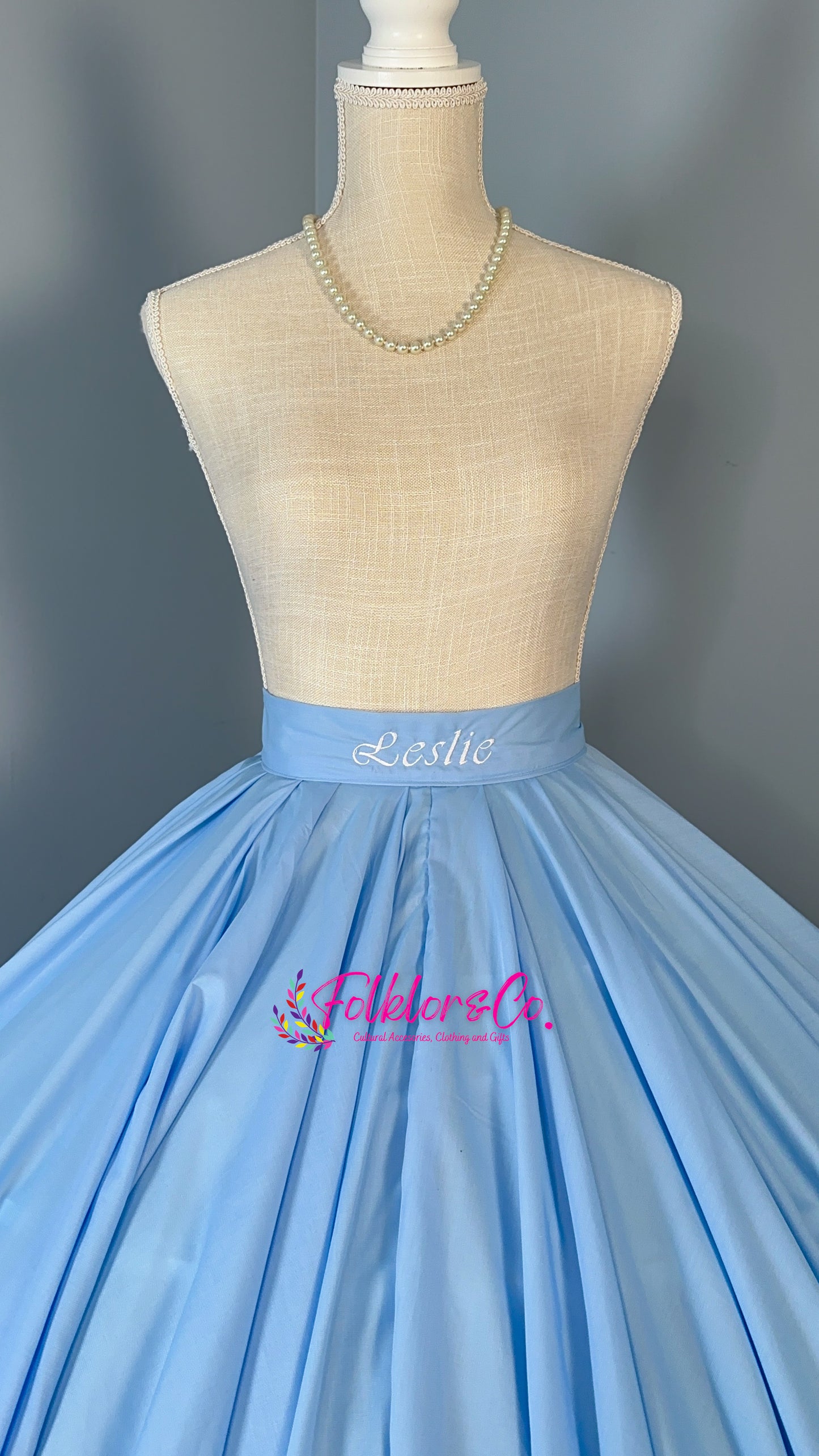 Custom Name Skirt Embroidery