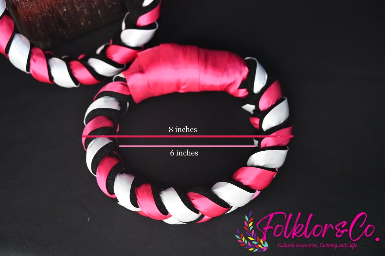 Trenza: Pink & White