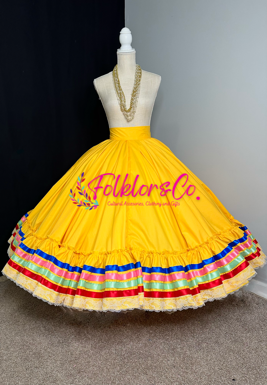 Yellow Traditional Practice Skirt