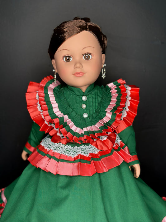 Green Peach Jalisco Muñeca